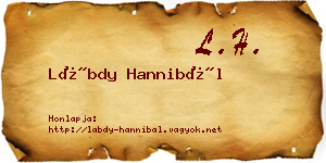 Lábdy Hannibál névjegykártya