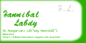 hannibal labdy business card